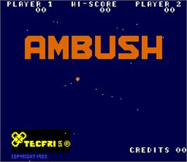 Title screen of Ambush on the Arcade.