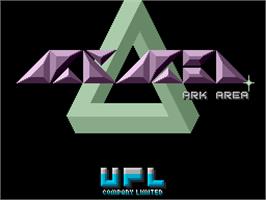 Title screen of Ark Area on the Arcade.