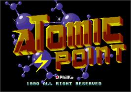 Title screen of Atomic Point on the Arcade.
