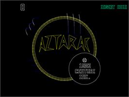 Title screen of Aztarac on the Arcade.