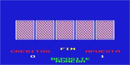 Title screen of Baby Poker on the Arcade.