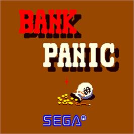 Title screen of Bank Panic on the Arcade.