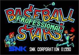 Title screen of Baseball Stars Professional on the Arcade.