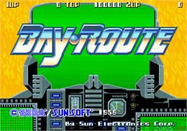 Title screen of Bay Route on the Arcade.