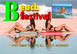 Title screen of Beach Festival World Championship 1997 on the Arcade.