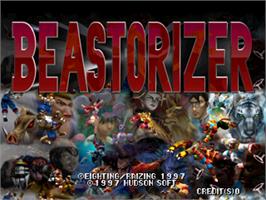 Title screen of Beastorizer on the Arcade.
