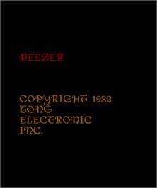 Title screen of Beezer on the Arcade.