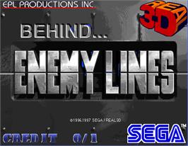 Title screen of Behind Enemy Lines on the Arcade.