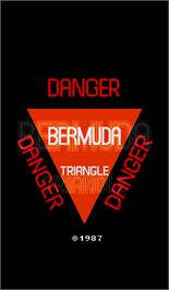 Title screen of Bermuda Triangle on the Arcade.