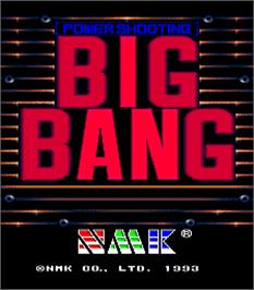 Title screen of Big Bang on the Arcade.
