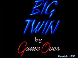 Title screen of Big Twin on the Arcade.