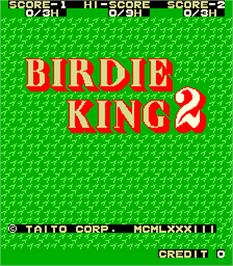 Title screen of Birdie King 2 on the Arcade.
