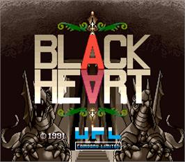 Title screen of Black Heart on the Arcade.