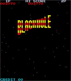 Title screen of Black Hole on the Arcade.