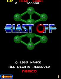 Title screen of Blast Off on the Arcade.