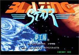Title screen of Blazing Star on the Arcade.