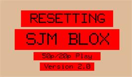 Title screen of Blox on the Arcade.