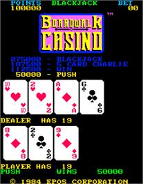 Title screen of Boardwalk Casino on the Arcade.