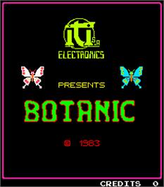 Title screen of Botanic on the Arcade.