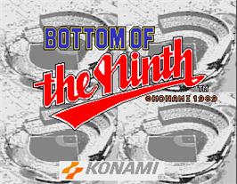 Title screen of Bottom of the Ninth on the Arcade.
