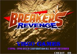 Title screen of Breakers Revenge on the Arcade.