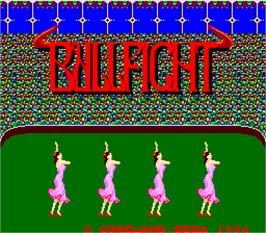 Title screen of Bullfight on the Arcade.