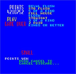 Title screen of Cal Omega - Game 22.7 on the Arcade.