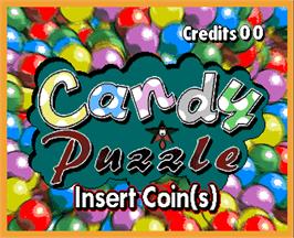 Title screen of Candy Puzzle on the Arcade.