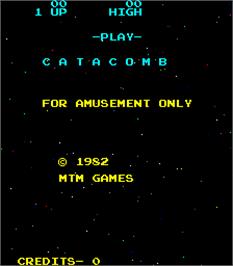 Title screen of Catacomb on the Arcade.