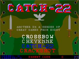 Title screen of Catch-22 on the Arcade.