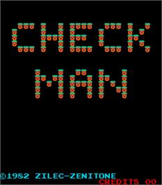 Title screen of Check Man on the Arcade.