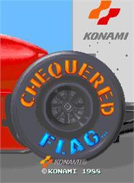 Title screen of Chequered Flag on the Arcade.