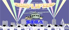 Title screen of Choplifter on the Arcade.