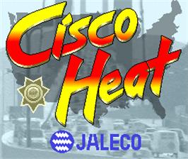 Title screen of Cisco Heat on the Arcade.