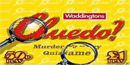 Title screen of Cluedo on the Arcade.