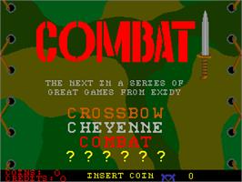 Title screen of Combat on the Arcade.