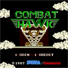 Title screen of Combat Hawk on the Arcade.