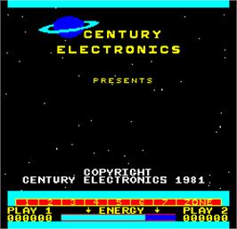 Title screen of Cosmos on the Arcade.