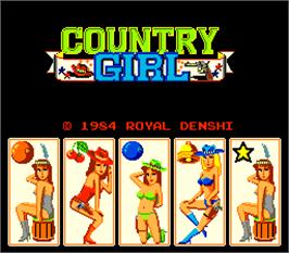 Title screen of Country Girl on the Arcade.