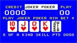 Title screen of Credit Poker on the Arcade.