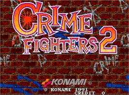 Title screen of Crime Fighters 2 on the Arcade.