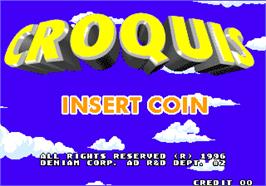 Title screen of Croquis on the Arcade.