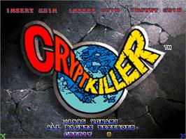 Title screen of Crypt Killer on the Arcade.