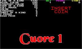 Title screen of Cuore 1 on the Arcade.