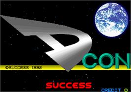 Title screen of D-Con on the Arcade.