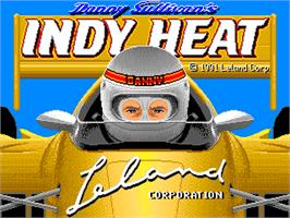Title screen of Danny Sullivan's Indy Heat on the Arcade.