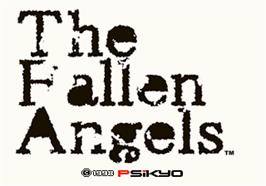 Title screen of Daraku Tenshi - The Fallen Angels on the Arcade.