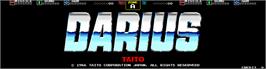 Title screen of Darius on the Arcade.