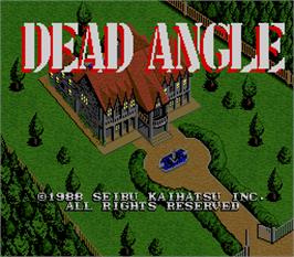 Title screen of Dead Angle on the Arcade.