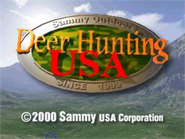 Title screen of Deer Hunting USA V4.3 on the Arcade.
